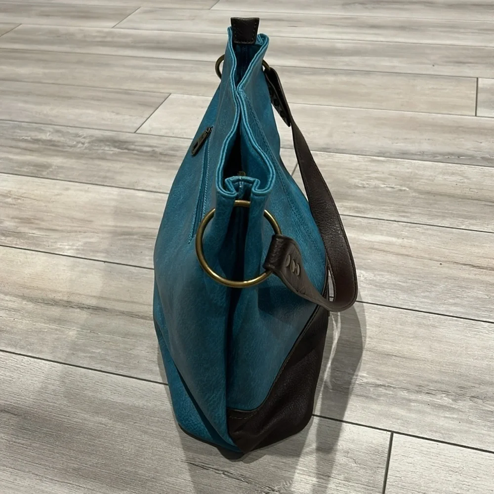 Montana West blue and brown hobo shoulder bag
